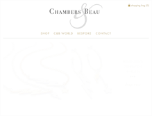 Tablet Screenshot of chambersandbeau.com